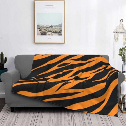Tiger Skin Pattern Four Seasons Comfortable Warm Soft Throw Blanket Snow Leopard Mill Mills Face Lion Tiger Skin Pattern Stain