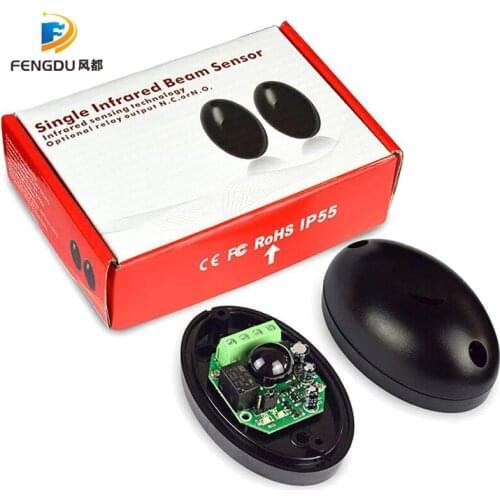 Waterproof Active Photoelectric Single infrared Beam Infrared Sensor Barrier Detector for Gate Door Window burglar alarm system