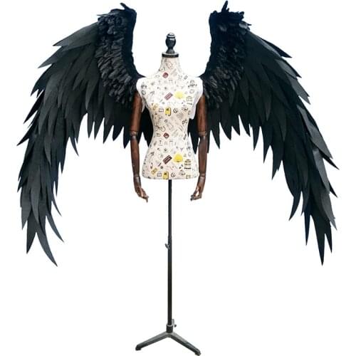 High quality Black Devil angel wings creative Cosplay costume props Characteristic interior wall decoration Multicolor wings