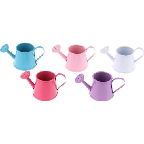 1/12 Metal Watering Can Garden miniature Decoration for Children Kids Dolls Accessories Dollhouse Miniature Furniture Toys