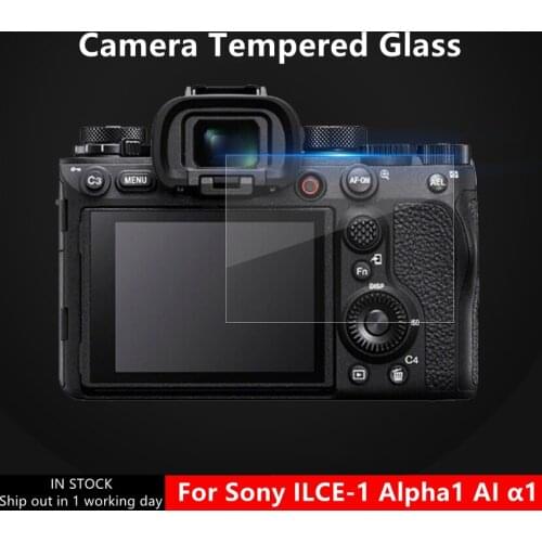 2PCS ILCE-1 Camera Glass for Sony Alpha1 Alpha1 A1 α1 9H Hardness Tempered Glass Ultra Thin Screen Protective Film