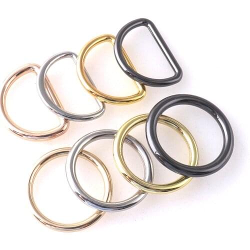 25mm Metal O ring zinc alloy D ring Strap Buckle Ring Bag Holder round ring Handbag Purse Bag clasp Making leather craft 6pcs