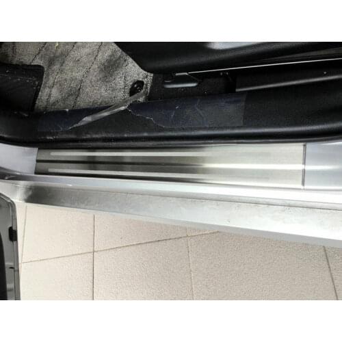 For Toyota Prius Prime 2017 2018 2019 Steel Door Sill Scuff Plate Threshold 4pcs