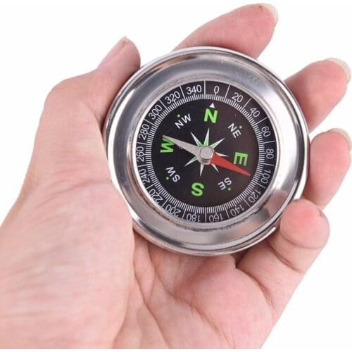 60mm Metal Stainless Steel Mini Handheld Portable Compass Student Climbing Hike Gift Navigation for Outdoor Activities