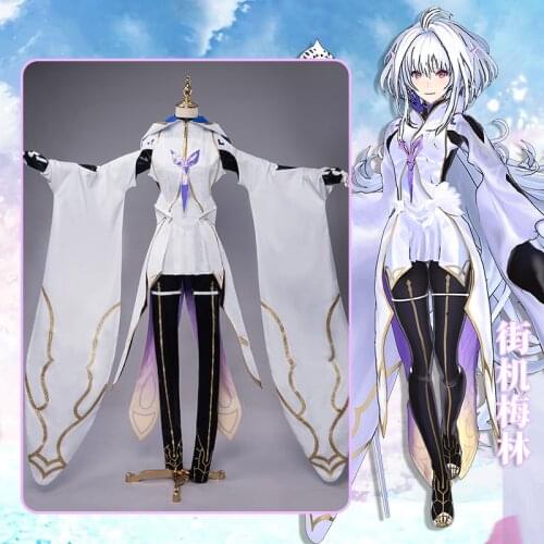 Anime Fate/Grand Order FGO Merlin Prototype Uniform Arcade Game Dress Cosplay Costume Halloween Women Free Shipping 2021 New