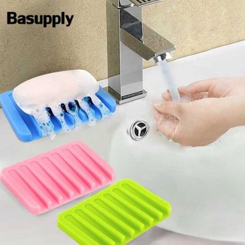 Basupply Bathroom Silicone Soap Dish