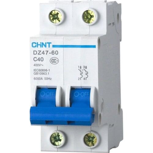 Free shipping C60 DZ47-60 DZ47 2P 60A, home air switch miniature circuit breaker