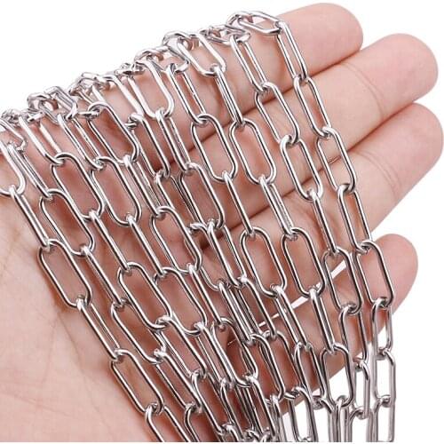 1Meter Do Not Fade Big Thick Chain Stainless Steel Cable Chains Findings DIY Jewelry Making Supplies Wholesale Lots Bulk