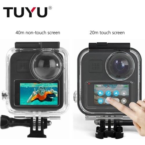 TUYU 20m/40m Dive Case for GoPro Max Waterproof Housings Shell Protective Cover Case For Go Pro 360 Panoramic Camera Accessories