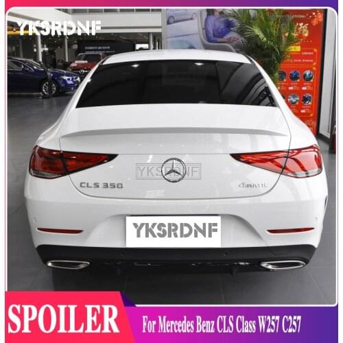 For Mercedes-Benz CLS300 CLS350 CLS450 CLS53 Sedan CLS C257 2018 2019 2020 Carbon Fiber Rear Trunk Wing Lip Rear Spoiler Wing