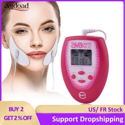 Electric Facial Massager EMS Slimming Face Stimulatior Muscle Stimulation Machine Face Massage Vibrator Wireless Massageador