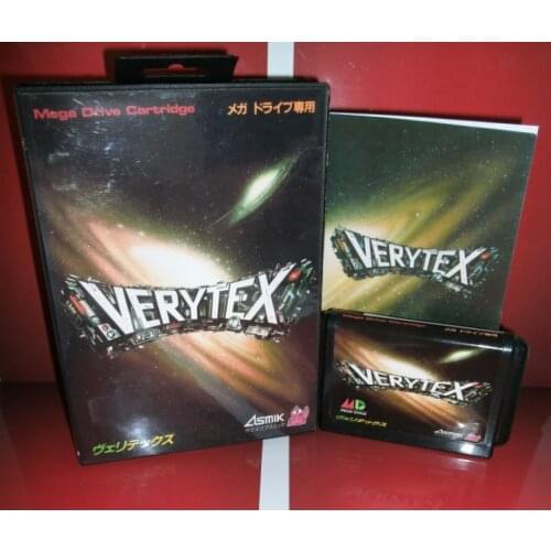 Verytex - MD Game Cartridge Japan Cover with box and manual For Sega Megadrive Genesis Video Game Console 16 bit MD card