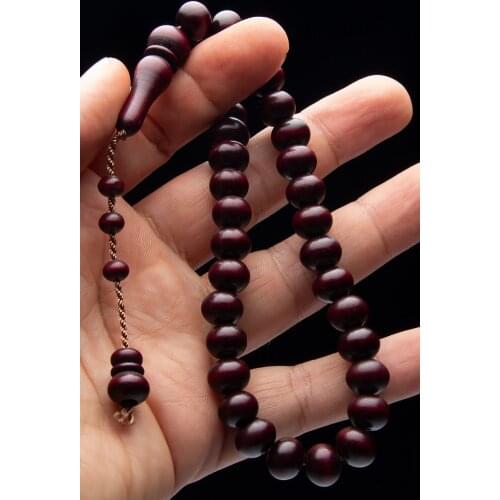 Islamic Tasbih Muslim Rosary Beads 33 Prayer Rosary For Men Bracelet For Men Accessory amber oltu amber stone Handmade Turkey