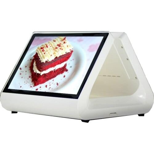 Commercial PC POS machine Capacitive touch cash register POS Terminal Dual screen 12 inch EPOS all in one For restaurant