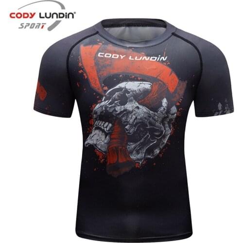 Compression Quick Dry T-shirt Fitness Running T Shirt Men Sport Jersey Trainer Soccer Sportswear Bodybuilding Gym Workout Tops