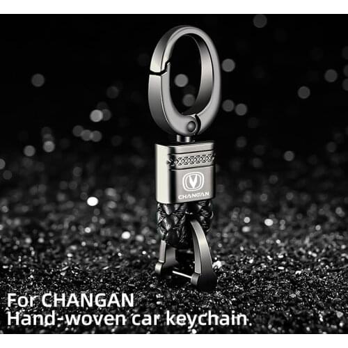 Leather Rope KeyChain For Changan cs75cs55 Yidong cs35V7cx70 CS95CS15 Couple Auto Gift Detachable Metal Luxury Key Chains