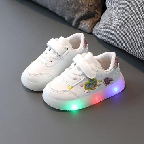2021 Size 21-30 Children Led Shoes Girls Lighted Sneakers Glowing Shoes for Kid Sneakers Boys Baby Sneakers with Luminous Sole