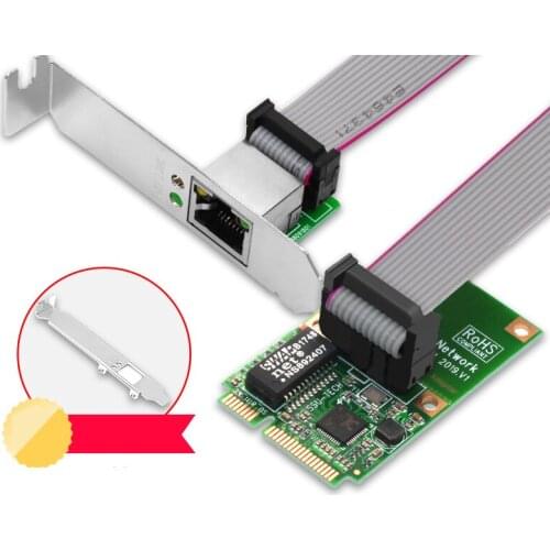 Mini PCI-E Network Card Network Adapter Internet Free Lan Adapter Ethernet Gigabit Network Card RJ45 Lan Card Realtek 8111 Chips