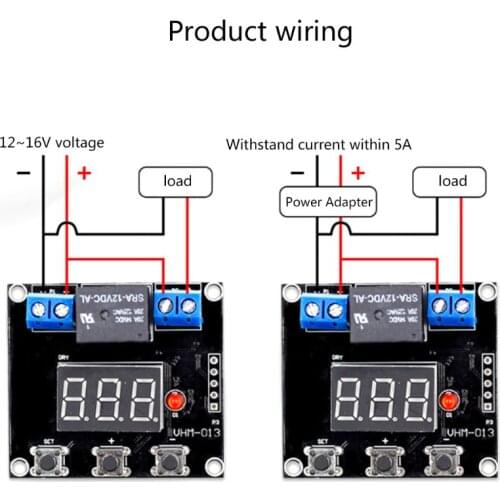 Timer Countdown Switch Module 0-999 Minutes Setting Range Delay Board T5UC