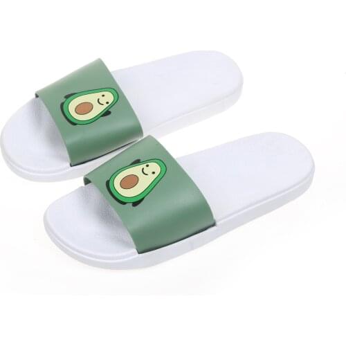 2021 New Cartoon Girl Heart Home Slippers Female Summer Home Bathroom Bath Soft-Sole Couples Flip Flops Womens