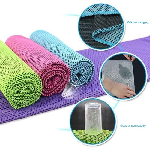 New Sport Cooling Towel Microfiber Instant Cool Ice Face Towels for Gym Swimming Yoga Running 30x90cm Quick-dry Sweat Towels