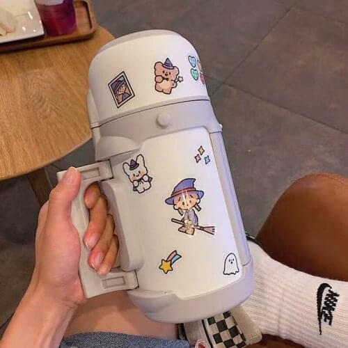 OAPE 1L Portable Stainless Steel Household Insulation Pot Thermos Outdoor Large Capacity Insulation Car Travel Water Bottle