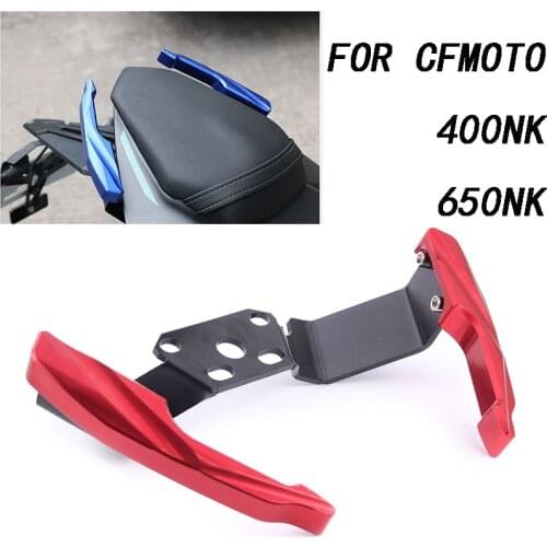 Motorcycle Tail Handrail for CFMOTO 400NK NK400 650nk Nk650 CNC Personality Rear Armrest Racer Shelf Handle Tail Fin Accessories