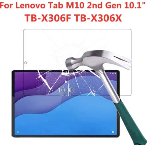 9H Tempered Glass Screen Protector For Lenovo Tab M10 2nd Gen TB-X306X X306F 10.1 Inch Anti Scratch Clear Tablet Protective Film