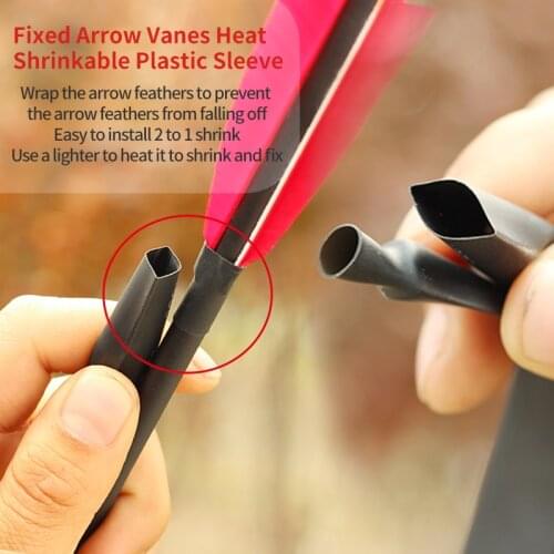 Archery Feather Protector Bow and Arrow Accessories Glue Fletching Heat Shrink Tube Tubing