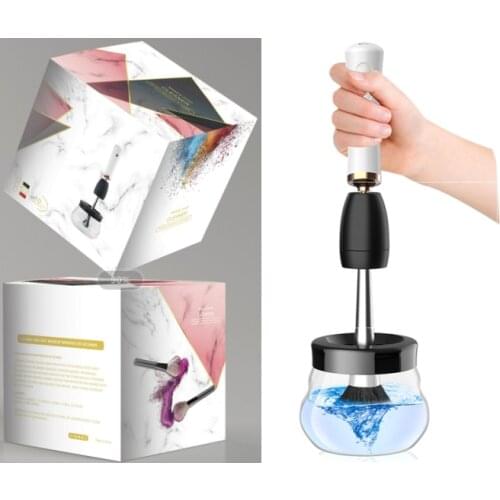 USB TYPE-C Recharged Electric Makeup Brush Cleaner 5 Seconds Dryer Set Machine Silicone Brushes Washing Cleanser Cleaning Tool