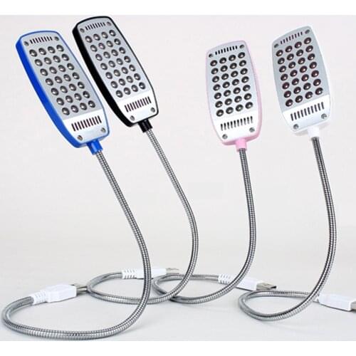 Vacamm USB Kids Night Light Ultra Bright LED Reading Lamp Four Colors Portable Flexible For Charger Laptop 28 LEDs New Arrival