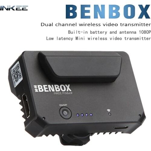 INKEE Benbox Video Transmitter HDMI 5G/5.8G 1080p 300ft/100m WiFi Bluetooth Wireless Digital Camera/DSLR/Android/iOS/Windows/Mac