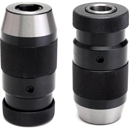 1Pc 1-16mm Alloy Self-locking Click Keyless Drill Chuck Adapter For CNC Milling Drilling Lathe