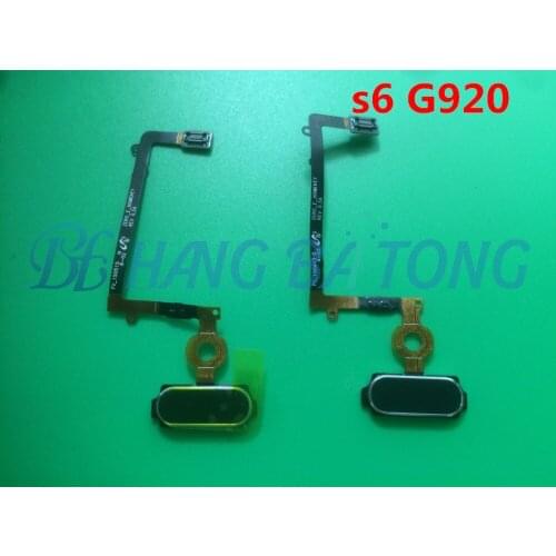 10pcs Original For Samsung Galaxy S6 G920 G920F All Versions Fingerprint Sensor Home Return Key Menu Button Flex Cable Ribbon