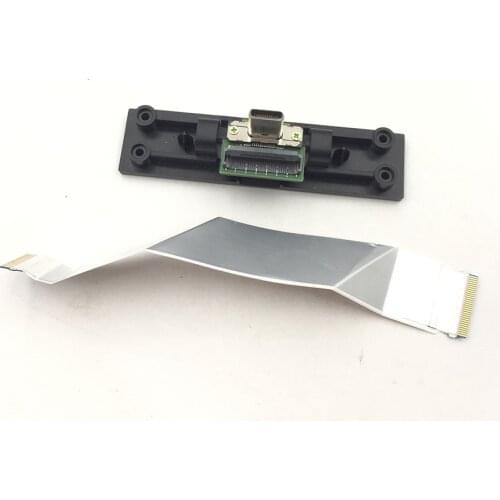 10PCS Used Type-C Charger Connector Socket & Ribbon Cabe & Plastic Holder for Nintendo Switch HDMI -compatible Charging Dock