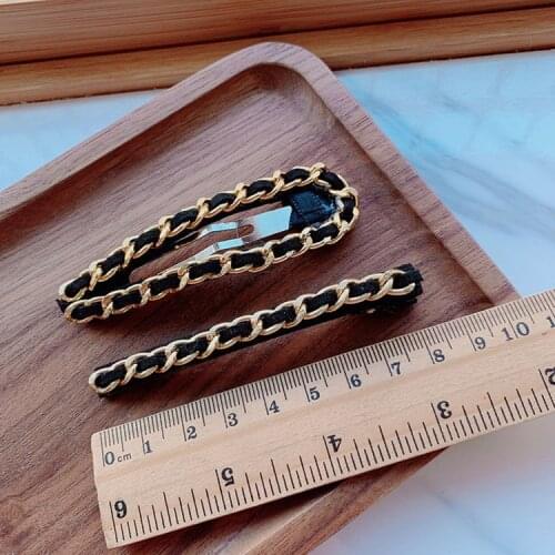 2PCS Lot Korea Style Fashion Girls Kids Rope Chain Hair Clip Pin for Women Female Jewelry Hairpin Barrettes Wholesale