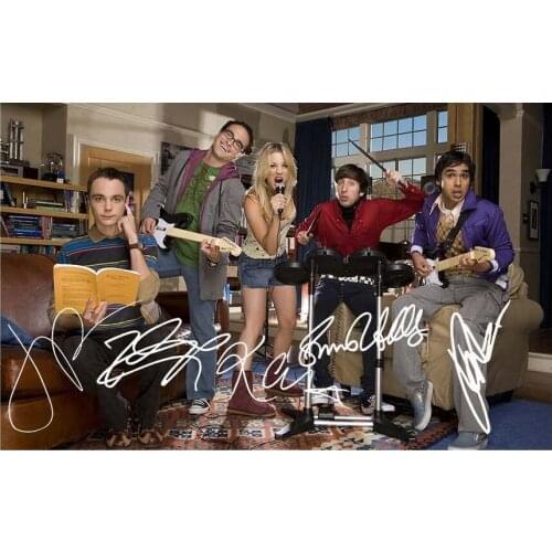 20style Choose THE BIG BANG THEORY Signed PHOTO Art print Silk poster Home Wall Decor