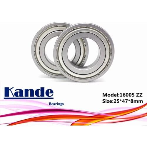 2pcs 16005 ZZ 16005ZZ Thin Section 16005 Bearing 25x47x8mm 16005-2Z