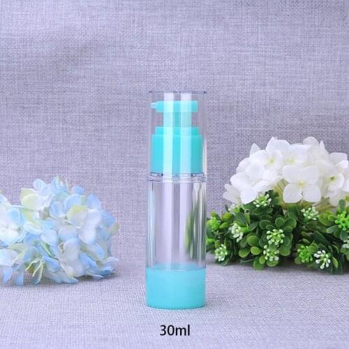 30ml 30pcs Pressed Pump Refillable Bottle for Emulsion Foundation/Serum Lotion Toiletries Container Cosemtic Packaging Travel