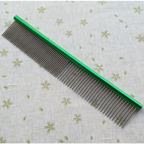 25CM Stainless steel colorized hairdressing pet comb