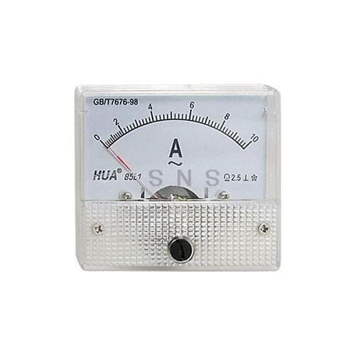 Analog Ammeter Panel AMP Current Meter 85L1 AC 0-10mA 0-20mA 0-30mA 0-50mA 0-100mA 0-200mA 0-300mA 0-500mA