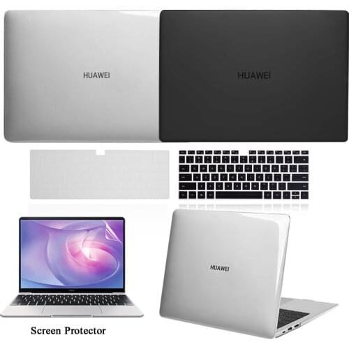 Laptop Case for Huawei MateBook D14/D15/13/14/MagicBook 14/15/Pro 16.1/MateBook X Pro/X 2020 Keyboard Cover+Screen Protector