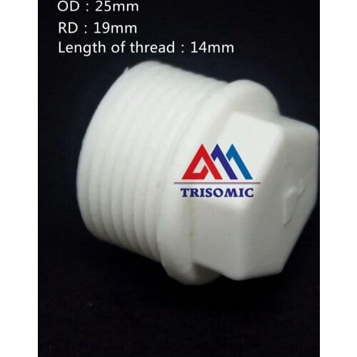 G3/4" Tube End Cap Plug with Inch screw threads G threads Material PE