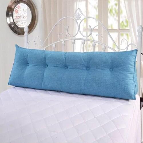 New Cotton seat cushion pillow for bed Couple pillow bed backrest soft large waist cushion solid color cushion