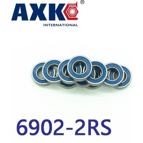 2019 New Arrival New Steel Rolamentos Free Shipping 4pcs 15x28x7 Blue Rubber Bearings Abec-3 6902 2rs