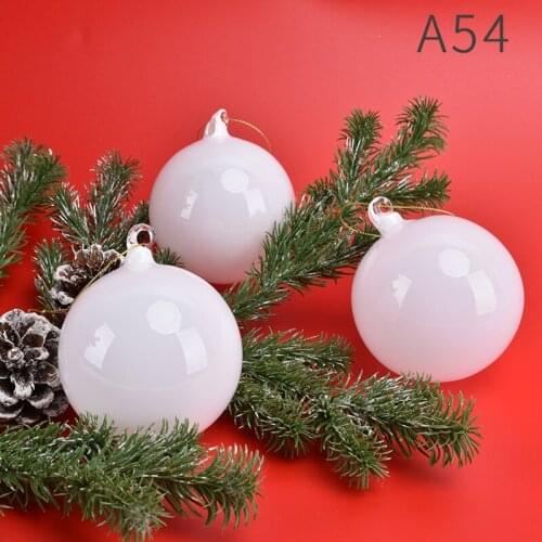 Christmas decorations 8CM pure color glass ball Christmas tree dress up pendant shopping mall window scene decoration
