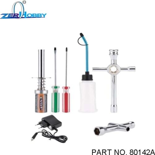 HSP RACING SPARE PARTS GLO starter set tools kit glow plug igniter for hsp 1/8, 1/10, 1/16 nitro rc cars - 80142A