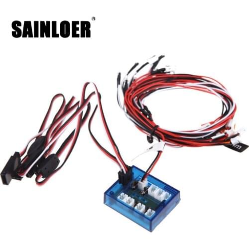 SAINLOER 12 LED Simulation Lights Smart System Lighting lamp can be controlled switch For RC 1/10 Scale Models RC Car