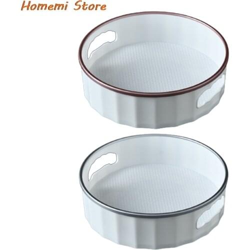 Kitchen Swivel Storage Box Multifunctional Round Rack Plastic Desktop Seasoning Storge Tray Cosmetic Storage Bathroom