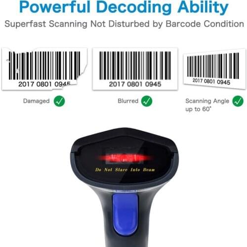 1D Bar Code Reader NETUM W3 Wired CCD Barcode Scanner Handheld Imager Mobile Payment Computer Screen Scan for POS PC Computer